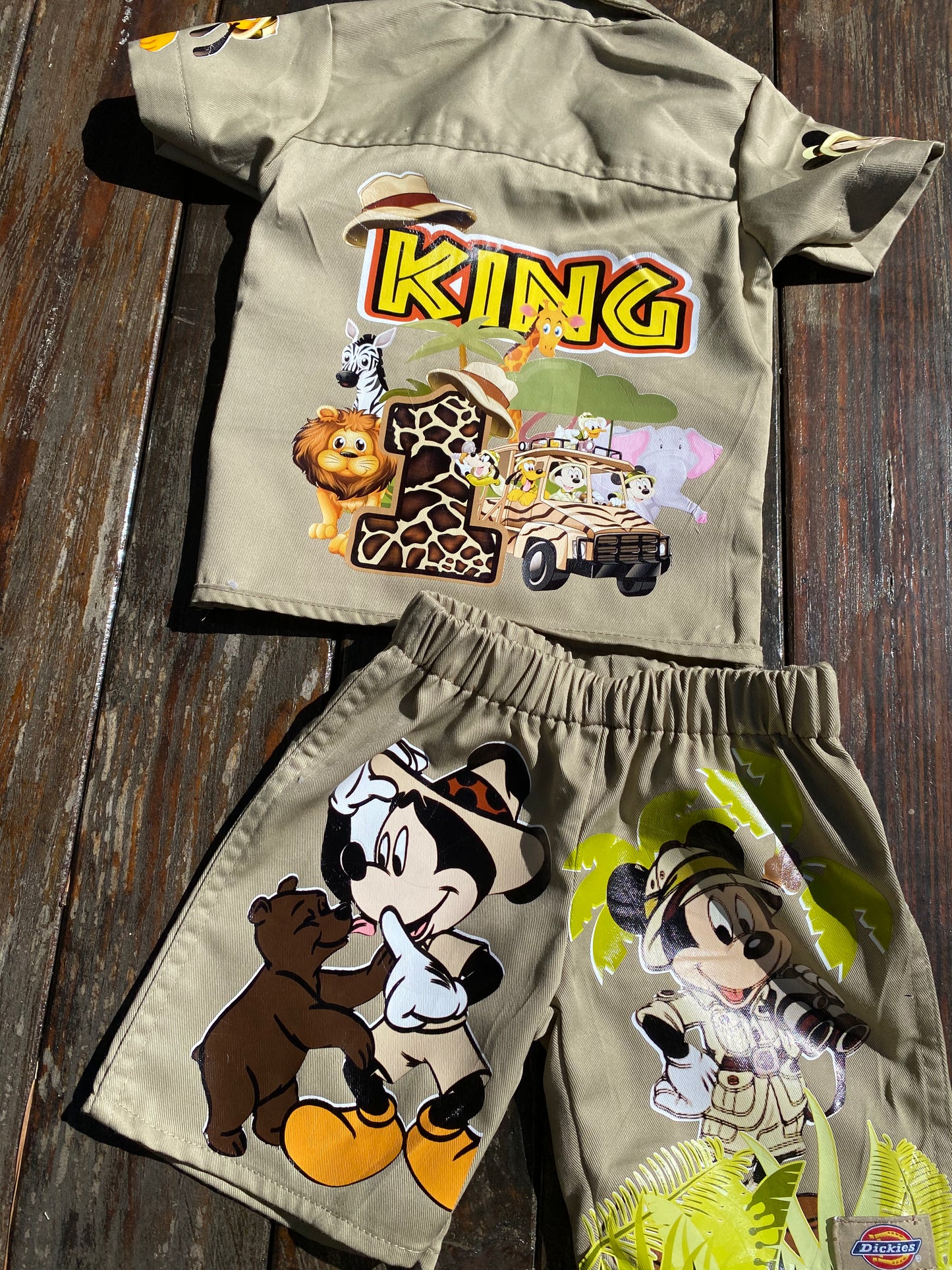 Safari Mickie Dickie Short Set