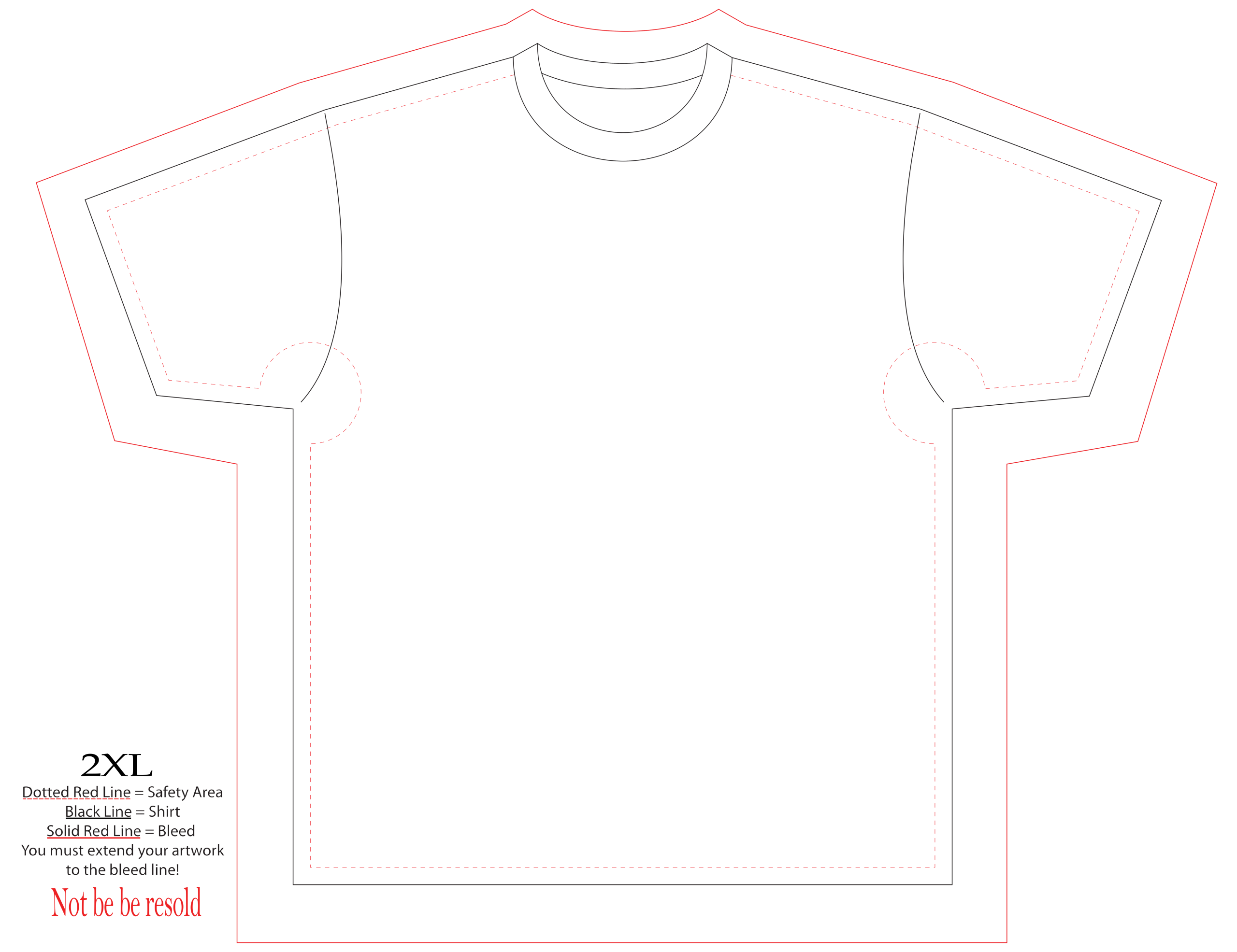 T Shirt Template For Sublimation